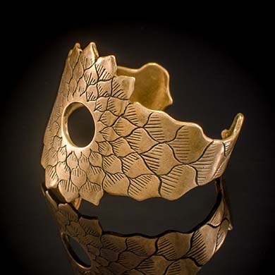 Clément Marquaire Golden Bronze Clay Cuff