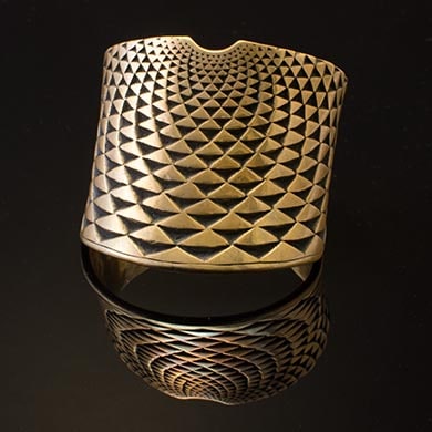 Clément Marquaire, Golden Bronze Clay Cuff