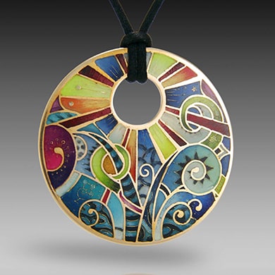 Liz Sabol, Enamel Pendant