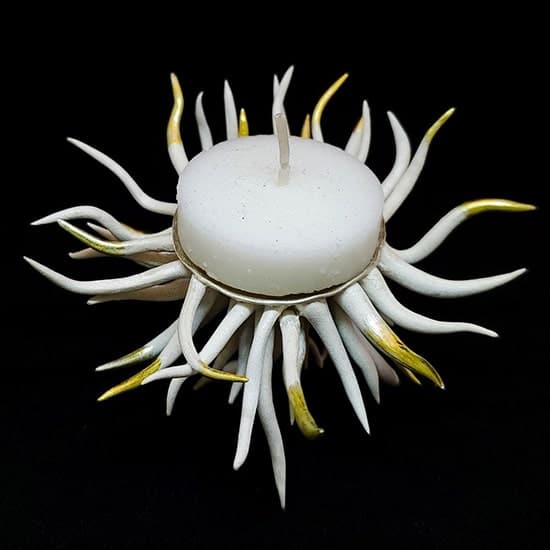 Brett Apthorp Artist, dancing anemone candle holder