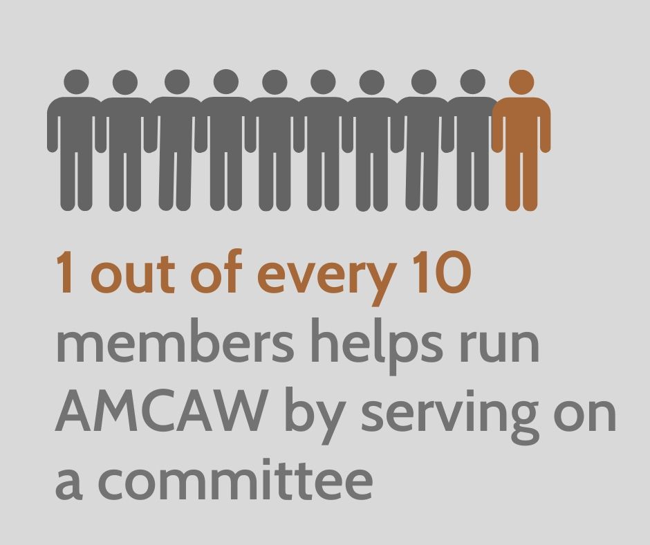 graphic_1 in 10 members serves on a committee