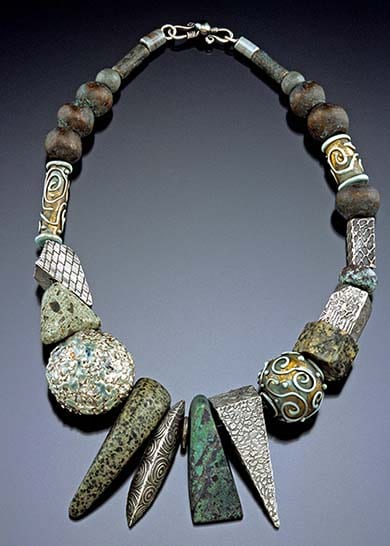 Barbara Simon Green Rocks necklace