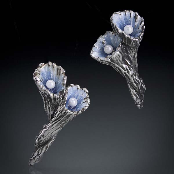 Blue Pearl Earrings Julia Rai