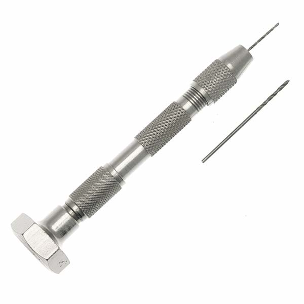 Pin vice and drill bits