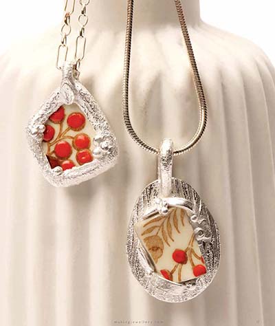 Paula Mcdowell mokume earrings