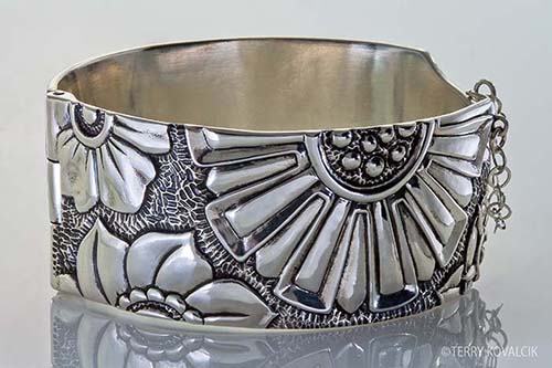 Terry Kovalcik Blossom Silver Cuff 2014