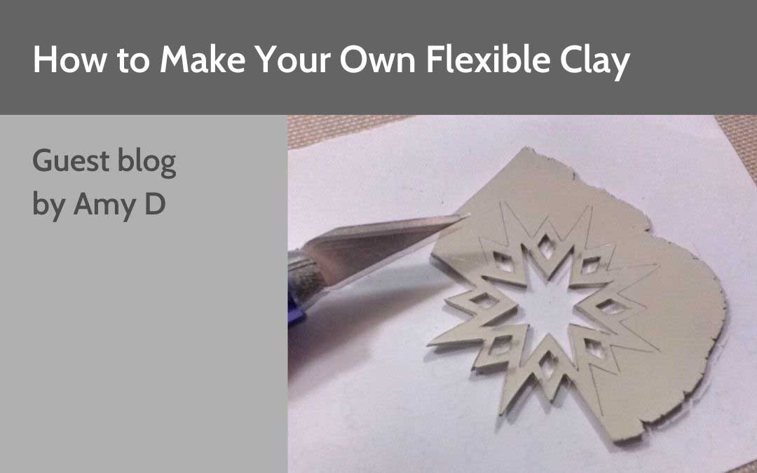 Make your own flexible metal clay blog post cover
