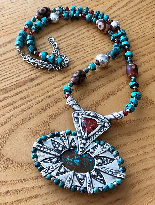 Metal Clay and Beads, 9a, Loretta Hackman, Photo: Artist's own