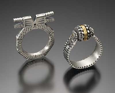 Celie Fago LCVA Winner 2023 carved rings