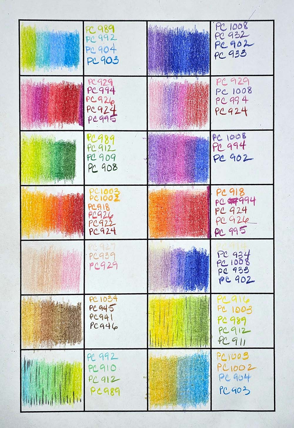 PrismaColor Color Swatching